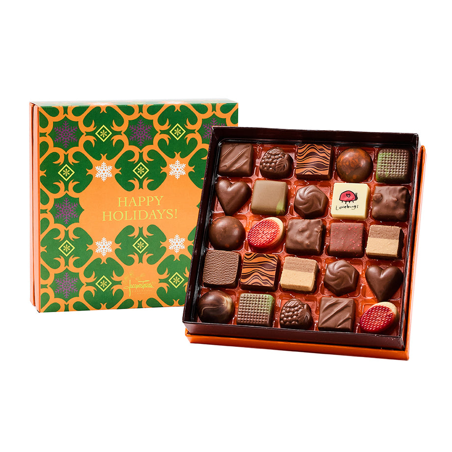 Assorted Bonbons with Happy Holidays Sleeve