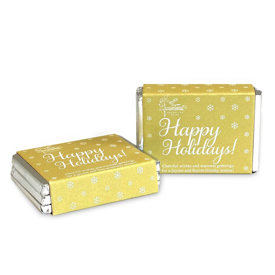 Mini  bars with Happy Holidays sleeve