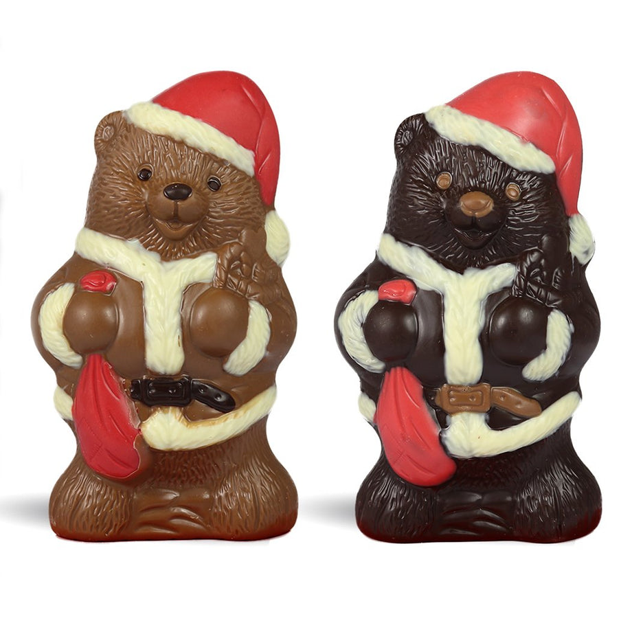 Chocolate Santa Bear