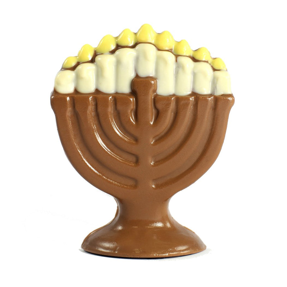 Menorah-Milk Chocolate by Jacques Torres