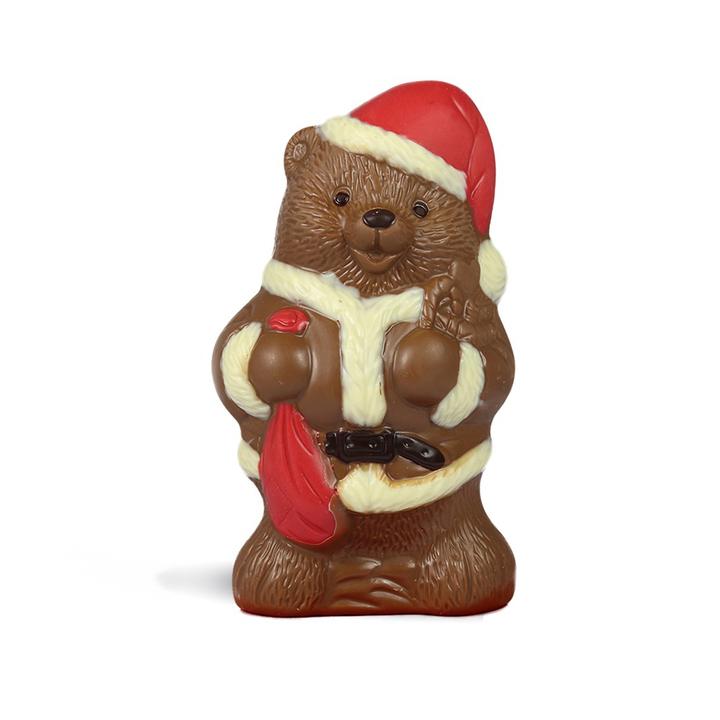 Milk Chocolate Santa Bear